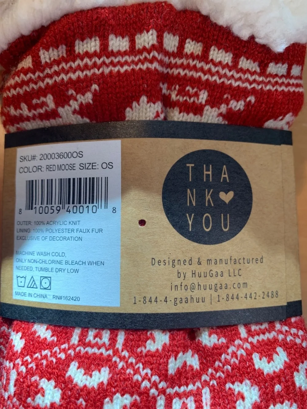 Warm & Cozy fleece lined socks GaaHUU